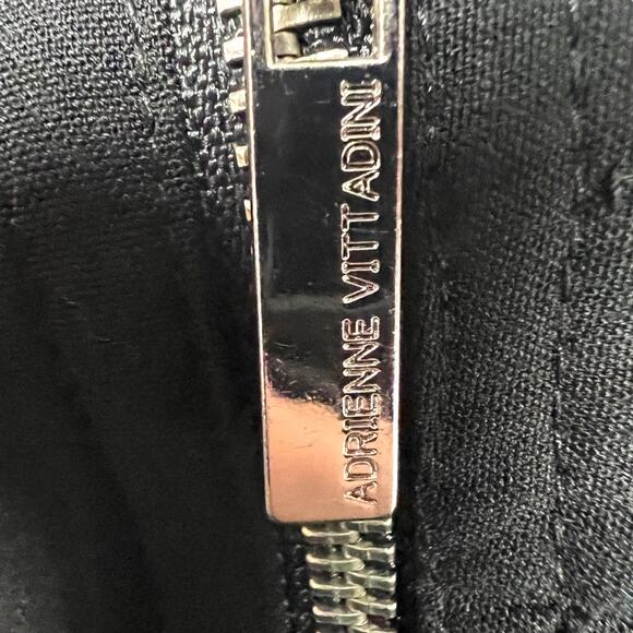 Adrienne Vittadini Studio Skirt Black Double Zip Front Women's 6 Career Office - Picture 11 of 13